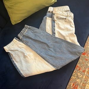 Two tone blue kids jeans